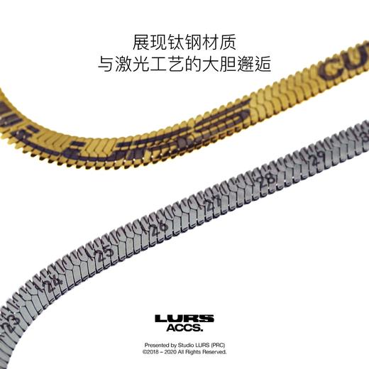 LURS官方店铺20新款原创设计国潮钢尺蛇骨项链男ins嘻哈蹦迪网红 商品图1
