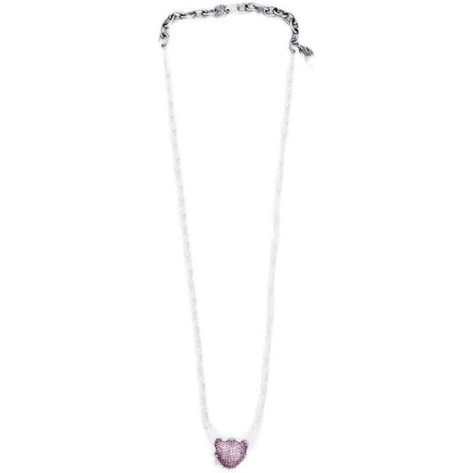 Madebydizon 潮流博主小熊 联名款 满钻粉红米奇爱心项链小众情侣 商品图4