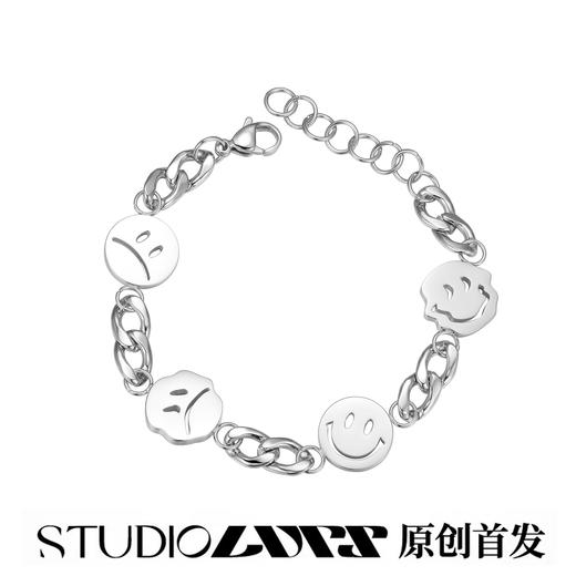 LURS官方店铺笑脸手链原创设计潮流手链女明星上身ins风钛钢手链 商品图0