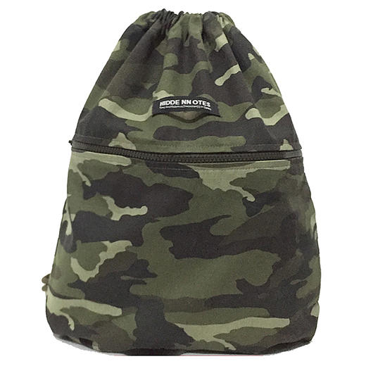 〖HIDDE NN OTES〗原创抽绳  迷彩束口袋双肩背包旅游户外 商品图4