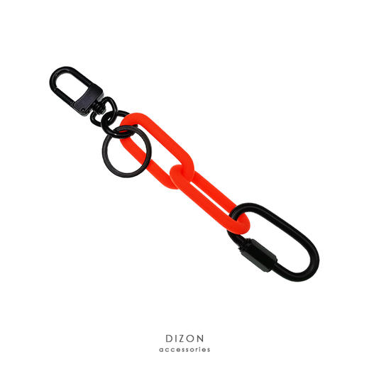 DIZON 荧光锁链条挂饰 个性创意女ins网红包包挂件 情侣汽车钥匙 商品图1