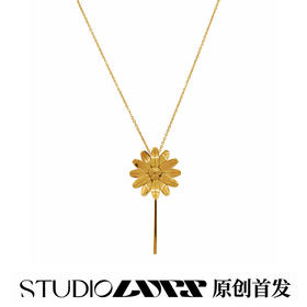 LURS雏菊项链饰品项链男小雏菊金色项链女小众设计品牌2021新款潮