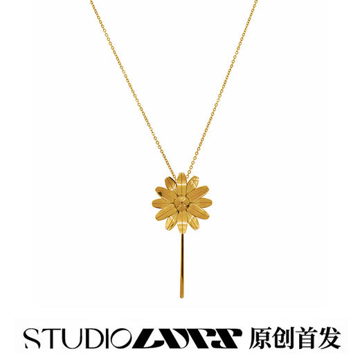 LURS雏菊项链饰品项链男小雏菊金色项链女小众设计品牌2021新款潮 商品图0