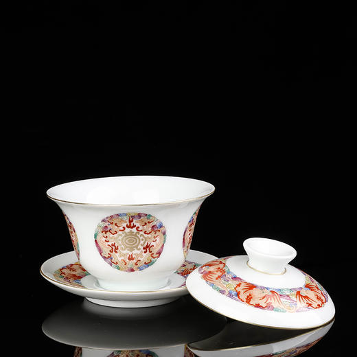 珐琅彩洪福齐天6头茶具 商品图2