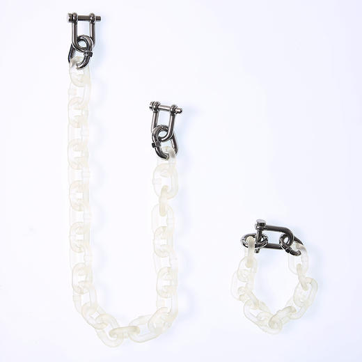 Dizon2019新款现货透明树脂in女手链朋克铁链锁骨女 欧美粗狂爆炸 商品图4