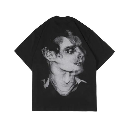 PCLP(PERCLIPS) 夏季纯棉短袖 国潮牌印花宽松2021新款半袖t恤男 商品图4