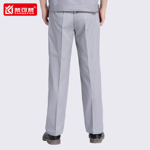 梵可梵夏季薄款纯棉工作裤男夏宽松劳保裤女劳保服工作服裤子 商品图2