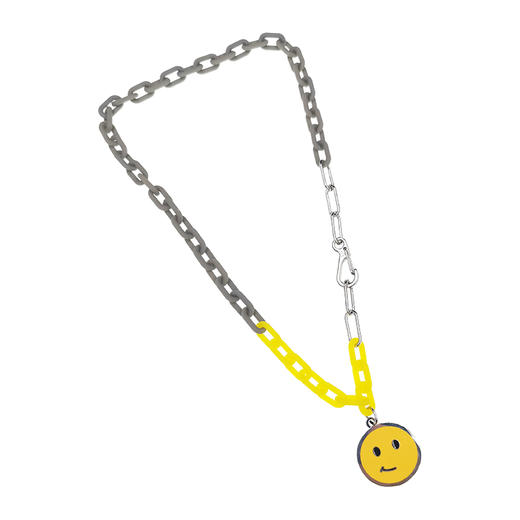 Dizon渐变多层笑脸项链 轻机能工业锁链式短链 不褪色asap rocky 商品图4