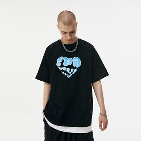 FPA(VENGETICE) 心型主题印花短袖 国潮牌嘻哈宽松休闲T恤情侣男