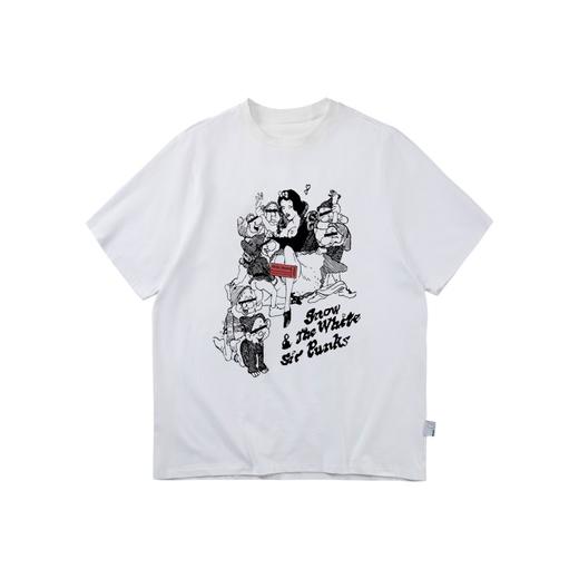 PCLP(PERCLIPS) 白雪公主潮流印花短袖男国潮牌纯棉宽松半袖t恤男 商品图4