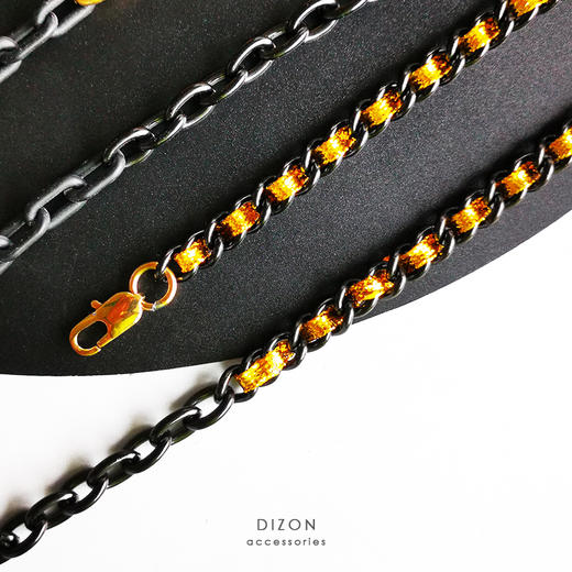 DIZON 黑金项链 潮流钛钢锁骨链 袁维亚短脖链 ins欧美短链女 商品图3