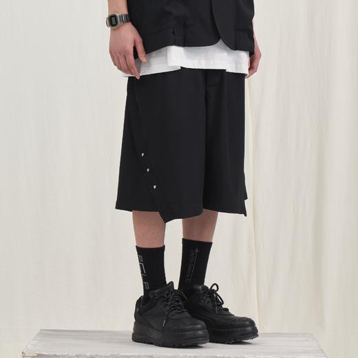 PCLP(PERCLIPS) 二代铆钉西装短裤国潮流直筒中裤休闲五分西裤男 商品图0