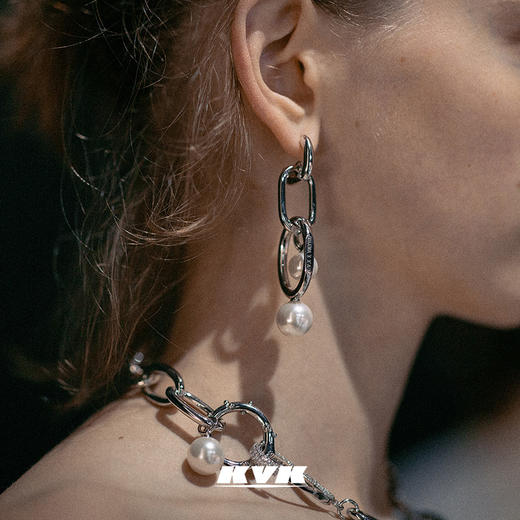 KVK珍珠耳环2021年新款潮高级感耳饰女网红耳坠时尚饰品原创配饰 商品图1