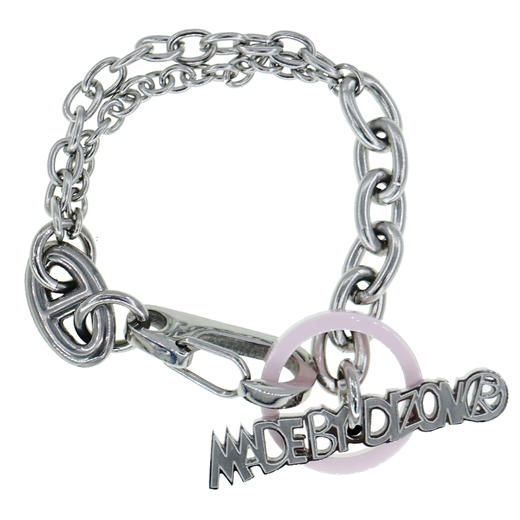 made by dizon 陶瓷戒指情侣手链 多材质碰撞原创设计粉红情侣 商品图4