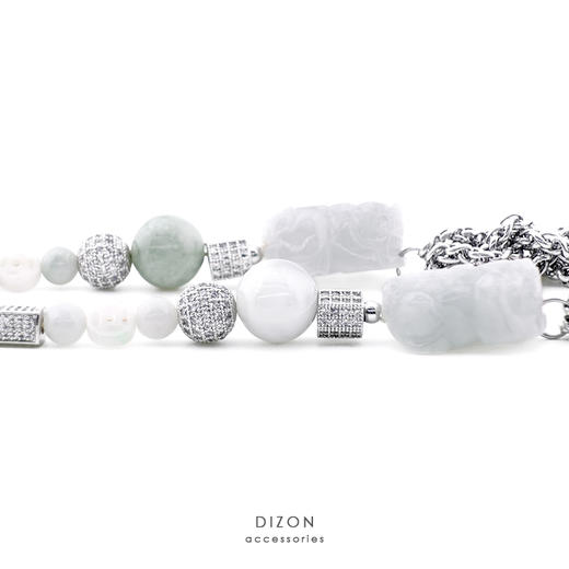 Madebydizon 新春联名款原创貔貅满钻锆石项链小众设计锁骨链亦凡 商品图3