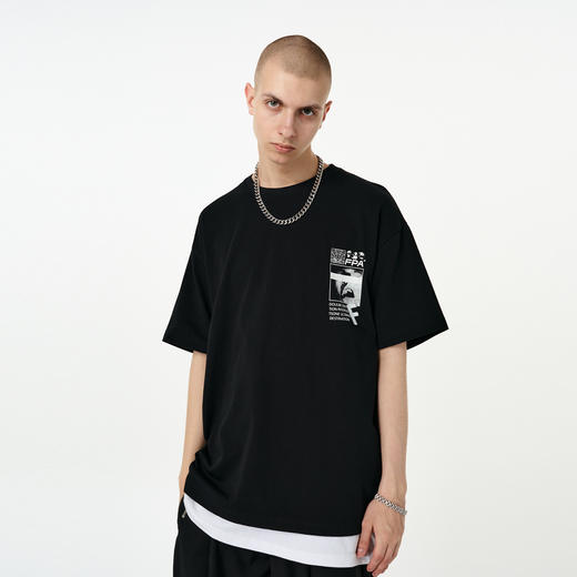 FPA(VENGETICE) 侦探解说短袖印花T恤 国潮嘻哈宽松休闲夏季男 商品图3