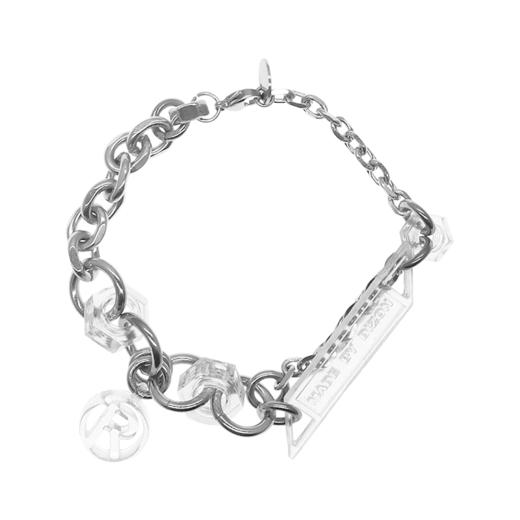 made by dizon 透明螺母重合手链 钛钢重工业质感 小众设计情侣 商品图4