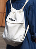 〖HIDDE NN OTES〗原创抽绳包 抽口双肩包学生书包白色帆布抽绳包 商品缩略图2