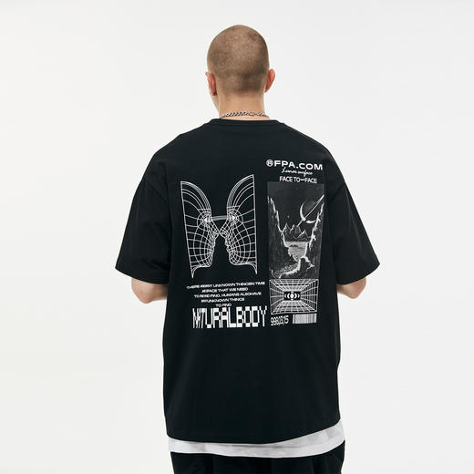 FPA (VENGETICE) 太空探索印花短袖T恤 国潮夏季新款嘻哈图案 商品图0