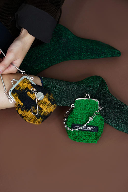 〖HIDDE NN OTES〗圣诞限量 链条口金包迷你收纳斜挎零钱包口红包 商品图2