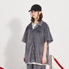 PCLP(PERCLIPS) 星星丝绒短袖衬衫国潮牌休闲宽松纯色半袖衬衣男 商品缩略图2