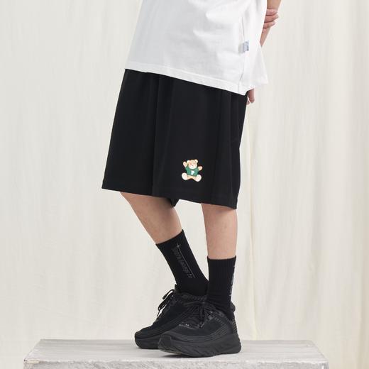 PCLP(PERCLIPS)卡通小熊短裤男国潮牌潮流百搭宽松休闲运动五分裤 商品图3