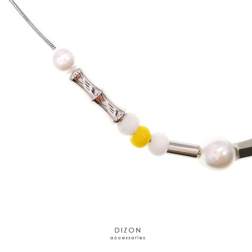 DIZON雏菊项链 权志龙GD 爱心 钛钢 菊花 珍珠 潮流元素情侣项链 商品图3