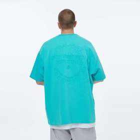 FPA(VENGETICE) 品牌字体压花短袖 国潮牌嘻哈夏季宽松街头T恤男