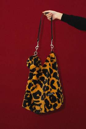 〖HIDDENNOTES〗小众托特包 豹纹毛绒斜挎包 无性别风百搭通勤包