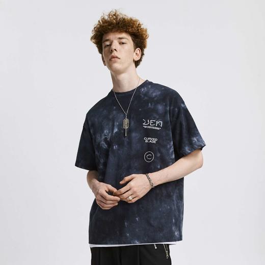 FPA(VENGETICE)宽松扎染渐变短袖 国潮牌水洗情侣装男夏季嘻哈T恤 商品图1