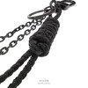 DIZONACC 骰子钥匙扣 黑色锁链式链编织挂饰 男士车匙潮流吊饰链 商品缩略图2