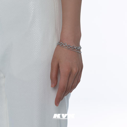 KVK毒液拼接手链2021新款潮简约个性原创手链小众设计高级感首饰 商品图2