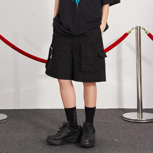 PCLP(PERCLIPS) 解构口袋拉链短裤 商品图3