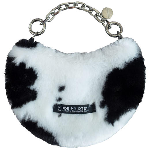 〖HIDDENNOTES〗动物纹 黑白奶牛纹单肩腋下包 斜挎链条包手机包 商品图4