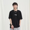 PCLP(PERCLIPS) 夏季圆领短袖t恤男简约百搭国潮牌宽松纯色半袖黑 商品缩略图0