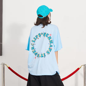 PCLP(PERCLIPS) 彩色圆圈环形LOGO短袖