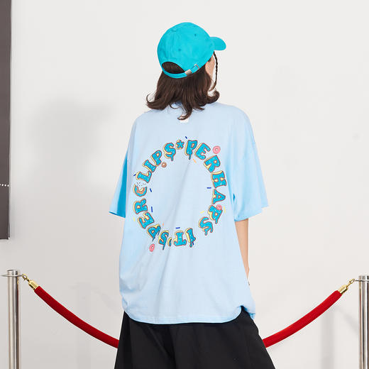 PCLP(PERCLIPS) 彩色圆圈环形LOGO短袖 商品图0