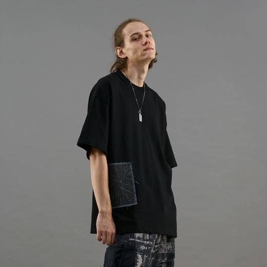 PCLP(PERCLIPS) 贴布破坏印花短袖 T恤TEE宽松国潮图案男潮流 商品图1