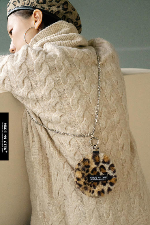 〖HIDDENNOTES〗百搭盲盒毛绒ins包包豹纹链条包小众设计零钱包 商品图3