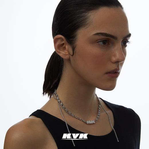 KVK2021年新织线流动组合项链女小众设计高级气质简约锁骨链颈链 商品图0