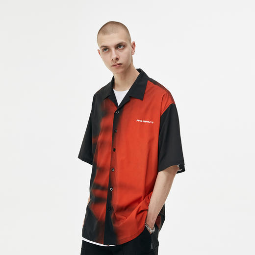 FPA(VENGETICE) 未来人像满印夏威夷短袖衬衫 国潮嘻哈街头宽松男 商品图3