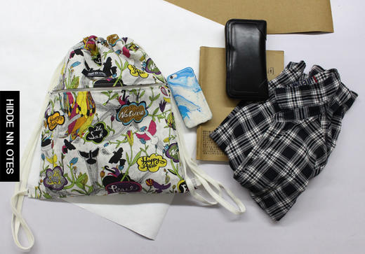 〖HIDDE NN OTES〗原创抽绳束口袋 限量创意插画印花双肩包第二弹 商品图2