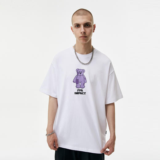 FPA(VENGETICE) 破烂小熊印花短袖T 潮流印花国潮牌宽松圆领夏季 商品图3