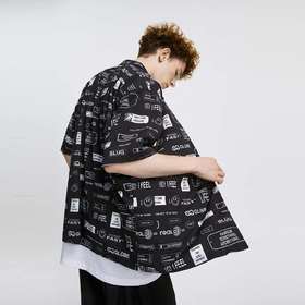 FPA(VENGETICE)夏威夷印花短袖衬衫 街头宽松嘻哈男国潮牌半袖衣