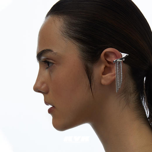 KVK2021年新款小织线流动耳挂小众设计感无耳洞耳夹气质简约耳饰 商品图1