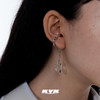 KVK耳环2021年新款潮冷淡风法式耳挂耳夹无耳洞女高级感水晶耳饰 商品缩略图3