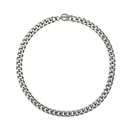 FPA IMPACT 嘻哈古巴项链百搭亮面OT扣 欧美国潮牌潮流钛钢素链子 商品图3