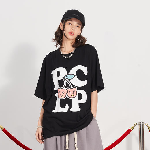 PCLP(PERCLIPS) 樱桃大LOGO短袖 商品图0