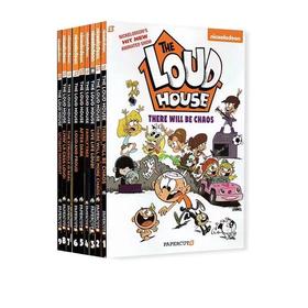 【宝莉爹书单 5-10岁】英文原版 The Loud House 1-9 喧闹一家亲 9册 儿童全彩漫画绘本故事读物
