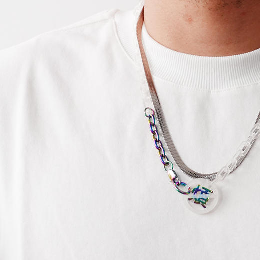 made by dizon 勿烦项链 梗式设计语言 透明彩色原创设计磨砂树脂 商品图3